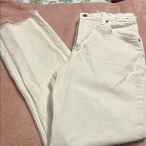 Abercrombie & Fitch White Denim Jeans